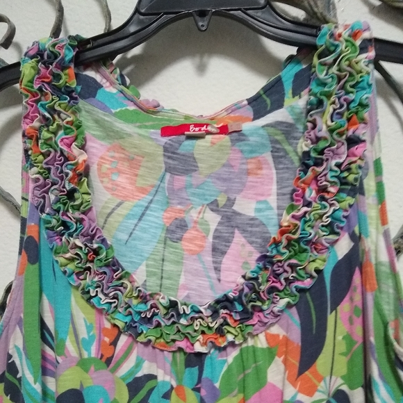 BODEN cotton knit vibrant print midi tank dress, 12 - Picture 2 of 14